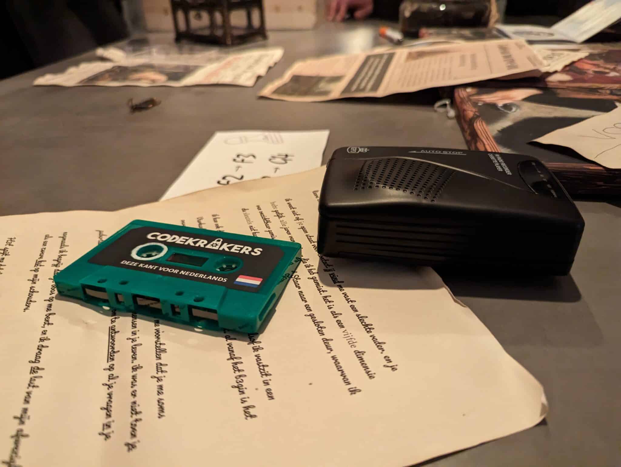 Escape room box. Te spelen op locatie of thuis