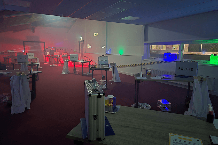 Speelruimte escape room op locatie grote groep