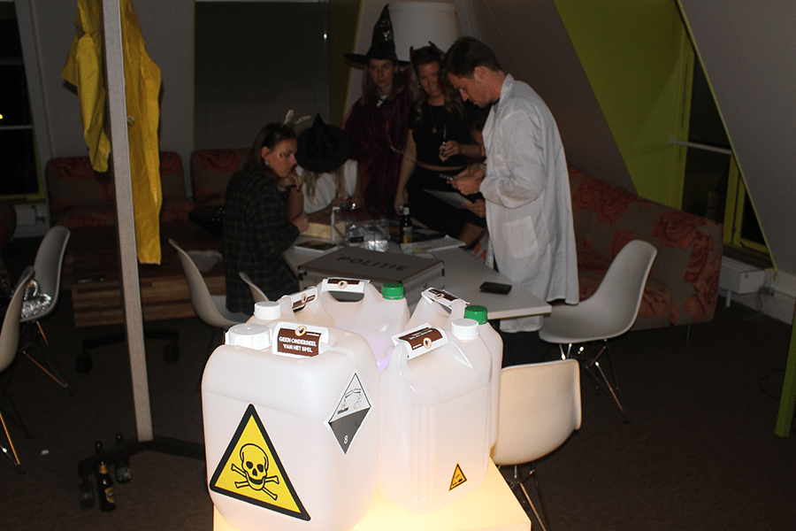 Sfeerimpressie van de escape room grote groep