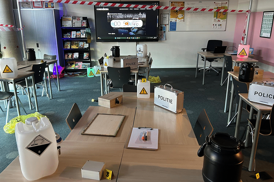 Escape room in het klaslokaal