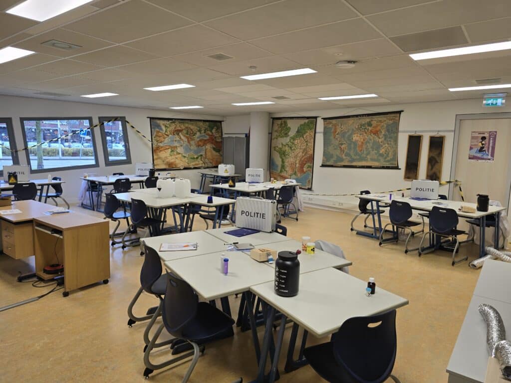 Escape room in klaslokaal op het Voortgezet onderwijs