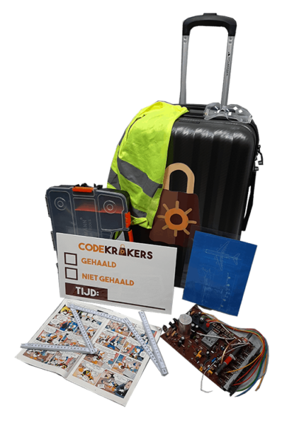 Escape room voor thuis Vlucht 5253 Escape box voor kinderfeestjes thuis