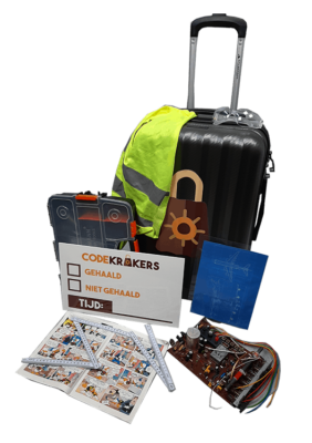 Escape room voor thuis Vlucht 5253 Escape box voor kinderfeestjes thuis