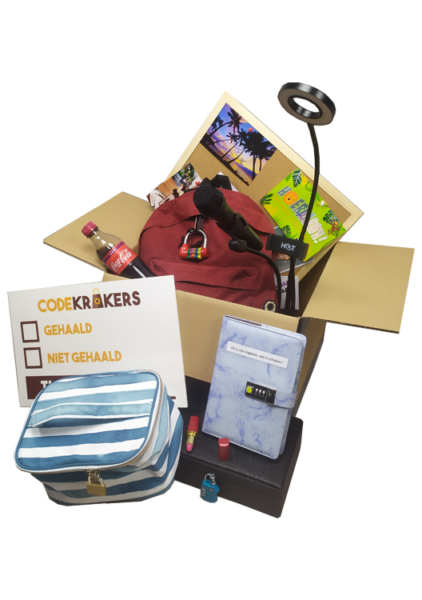 Escape room voor thuis het vlogmysterie escape box voor kinderfeestjes